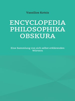 cover image of Encyclopedia Philosophika Obskura